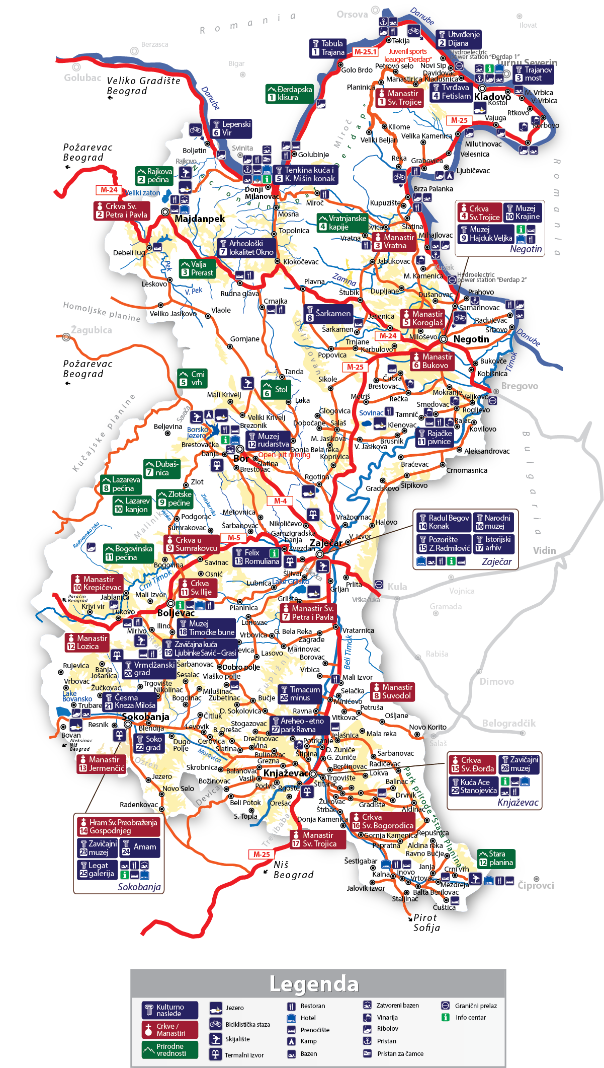 timocka krajina mapa